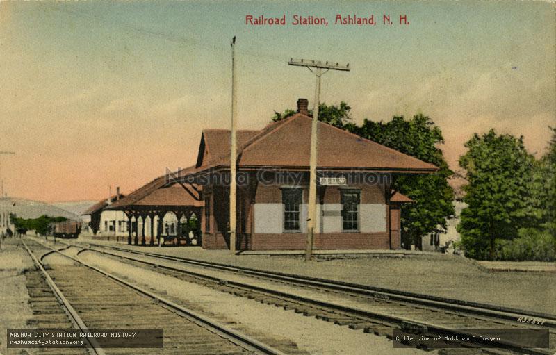 Postcard: Railroad Station, Ashland, New Hampshire